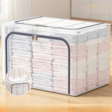 Maxbell Clothes Storage Bin Thicken Storage Container for Home Underwear Living Room Navy 80 L