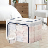 Maxbell Clothes Storage Bin Thicken Storage Container for Home Underwear Living Room Navy 80 L