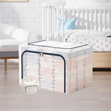 Maxbell Clothes Storage Bin Thicken Storage Container for Home Underwear Living Room Navy 80 L
