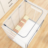 Maxbell Clothes Storage Bin Thicken Storage Container for Home Underwear Living Room Navy 110 L