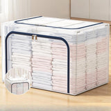 Maxbell Clothes Storage Bin Thicken Storage Container for Home Underwear Living Room Navy 110 L