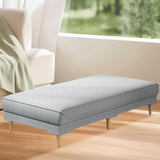 Maxbell Ottoman Bench Padded Upholstered Footrest Stool for Home Living Room Bedroom
