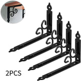 Maxbell 2x Shelf Brackets Space Saving Corner Brace Thickened Shelf Support Brackets Black