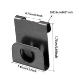 Maxbell 100Pcs Picture Frame Hanger Hooks for Wall Mounted Clocks Album Arts Crafts