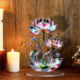 Maxbell Acrylic Sign 2D with Base Tabletop Decoration for Living Room Mantel Cabinet