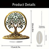 Maxbell Acrylic Sign 2D with Base Tabletop Decoration for Living Room Mantel Cabinet