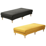 Maxbell Ottoman Bench Seat Upholstered Footrest Stool for Indoor Living Room Bedroom Yellow