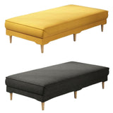 Maxbell Ottoman Bench Seat Upholstered Footrest Stool for Indoor Living Room Bedroom Yellow