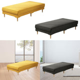 Maxbell Ottoman Bench Seat Upholstered Footrest Stool for Indoor Living Room Bedroom Yellow