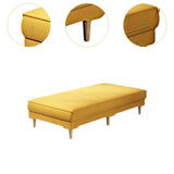 Maxbell Ottoman Bench Seat Upholstered Footrest Stool for Indoor Living Room Bedroom Yellow