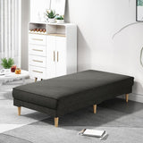 Maxbell Ottoman Bench Seat Upholstered Footrest Stool for Indoor Living Room Bedroom Black