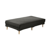 Maxbell Ottoman Bench Seat Upholstered Footrest Stool for Indoor Living Room Bedroom Black
