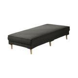 Maxbell Ottoman Bench Seat Upholstered Footrest Stool for Indoor Living Room Bedroom Black
