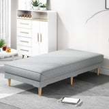 Maxbell Ottoman Bench Seat Upholstered Footrest Stool for Indoor Living Room Bedroom Black