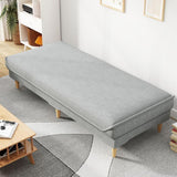 Maxbell Ottoman Bench Seat Upholstered Footrest Stool for Indoor Living Room Bedroom Black