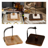 Maxbell Napkin Holder Rack Tabletop Napkin Stand for Dining Table Countertop Kitchen Wood