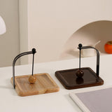 Maxbell Napkin Holder Rack Tabletop Napkin Stand for Dining Table Countertop Kitchen Wood