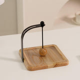 Maxbell Napkin Holder Rack Tabletop Napkin Stand for Dining Table Countertop Kitchen Wood