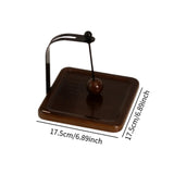 Maxbell Napkin Holder Rack Tabletop Napkin Stand for Dining Table Countertop Kitchen Brown