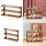 Maxbell Bathroom Countertop Organizer Wooden Display Shelf for Bedroom Bathroom Home L