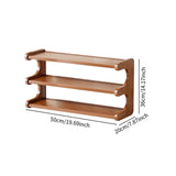Maxbell Bathroom Countertop Organizer Wooden Display Shelf for Bedroom Bathroom Home L