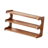 Maxbell Bathroom Countertop Organizer Wooden Display Shelf for Bedroom Bathroom Home L
