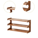 Maxbell Bathroom Countertop Organizer Wooden Display Shelf for Bedroom Bathroom Home L