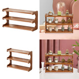 Maxbell Bathroom Countertop Organizer Wooden Display Shelf for Bedroom Bathroom Home L