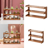 Maxbell Bathroom Countertop Organizer Wooden Display Shelf for Bedroom Bathroom Home L