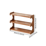 Maxbell Bathroom Countertop Organizer Wooden Display Shelf for Bedroom Bathroom Home M
