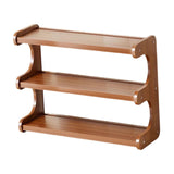 Maxbell Bathroom Countertop Organizer Wooden Display Shelf for Bedroom Bathroom Home M
