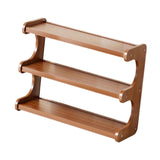 Maxbell Bathroom Countertop Organizer Wooden Display Shelf for Bedroom Bathroom Home M