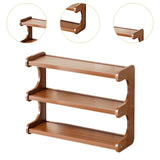 Maxbell Bathroom Countertop Organizer Wooden Display Shelf for Bedroom Bathroom Home M