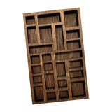 Maxbell Miniature Trinket Shelf Smooth Showcase Jewelry Display Tray Home Decoration