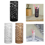 Maxbell Umbrella Holder Stylish Hollowout Umbrella Stand for Household Canes Outdoor Black