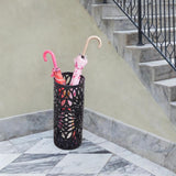 Maxbell Umbrella Holder Stylish Hollowout Umbrella Stand for Household Canes Outdoor Black