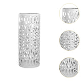 Maxbell Umbrella Holder Stylish Hollowout Umbrella Stand for Household Canes Outdoor White
