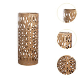 Maxbell Umbrella Holder Stylish Hollowout Umbrella Stand for Household Canes Outdoor Gold