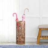 Maxbell Umbrella Holder Stylish Hollowout Umbrella Stand for Household Canes Outdoor Gold