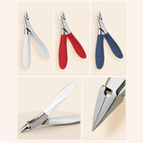Maxbell Toenail Clipper Metal Ergonomic Slanted Edge Toe Nail Clipper Adults Elderly White