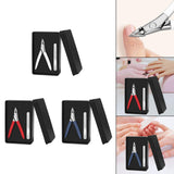 Maxbell Toenail Clipper Metal Ergonomic Slanted Edge Toe Nail Clipper Adults Elderly White