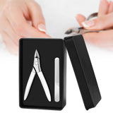 Maxbell Toenail Clipper Metal Ergonomic Slanted Edge Toe Nail Clipper Adults Elderly White