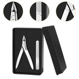 Maxbell Toenail Clipper Metal Ergonomic Slanted Edge Toe Nail Clipper Adults Elderly White