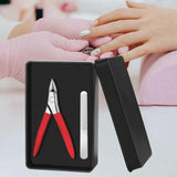 Maxbell Toenail Clipper Metal Ergonomic Slanted Edge Toe Nail Clipper Adults Elderly Red