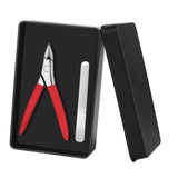 Maxbell Toenail Clipper Metal Ergonomic Slanted Edge Toe Nail Clipper Adults Elderly Red