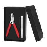 Maxbell Toenail Clipper Metal Ergonomic Slanted Edge Toe Nail Clipper Adults Elderly Red