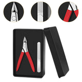 Maxbell Toenail Clipper Metal Ergonomic Slanted Edge Toe Nail Clipper Adults Elderly Red