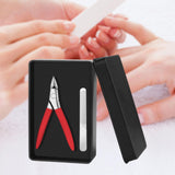 Maxbell Toenail Clipper Metal Ergonomic Slanted Edge Toe Nail Clipper Adults Elderly Red