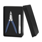 Maxbell Toenail Clipper Metal Ergonomic Slanted Edge Toe Nail Clipper Adults Elderly Blue