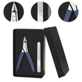 Maxbell Toenail Clipper Metal Ergonomic Slanted Edge Toe Nail Clipper Adults Elderly Blue